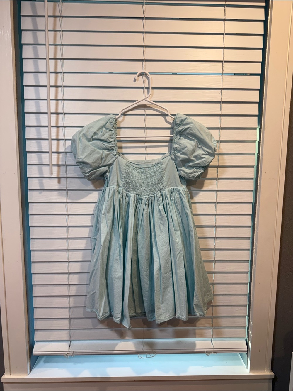 Light Blue Puff-Sleeve women’s Dress - Brand Unspecified